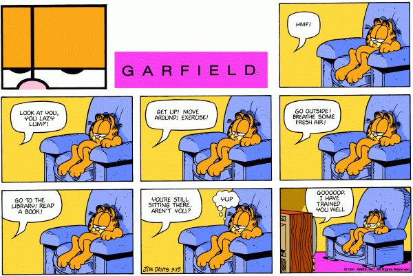 Garfield Relaxing